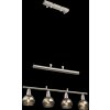 Suspension Globo ROMAN LED Nickel mat, 4 lumières