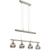 Suspension Globo ROMAN LED Nickel mat, 4 lumières