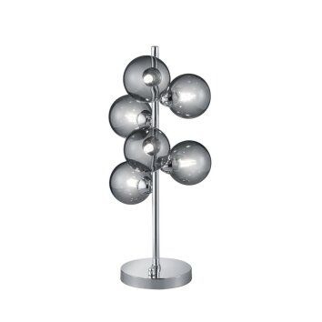 Lampe à poser Trio Leuchten ALICIA Chrome, 6 lumières