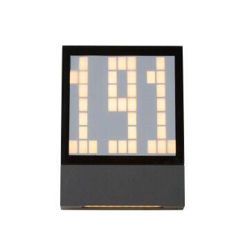 Applique murale Lucide DIGIT LED Anthracite, 1 lumière