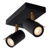 Spot de plafond Lucide GRONY Noir, 2 lumières