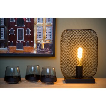 Lampe de table Lucide MESH Noir, 1 lumière