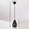 Suspension Wallis Anthracite, Rouille, 1 lumière