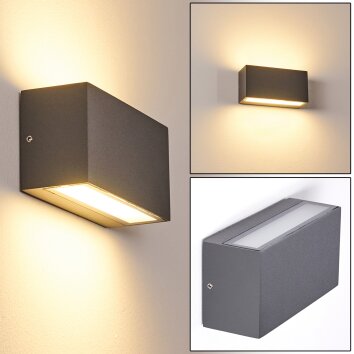 Applique murale d'extérieur Duluth LED Anthracite, 1 lumière