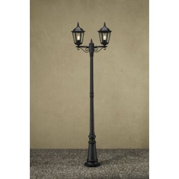 Lampadaire Konstsmide Firenze Noir, 2 lumières