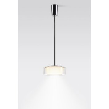 Suspension Serien Lighting CURLING LED Aluminium, Chrome, 1 lumière