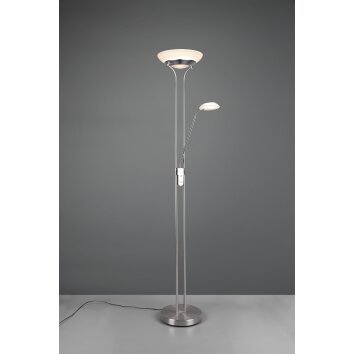 Lampadaire Reality Orson LED Nickel mat, 2 lumières