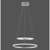 Suspension Leuchten Direkt Ls-CIRCLE LED Acier inoxydable, 1 lumière, Télécommandes, Changeur de couleurs