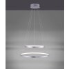 Suspension Leuchten Direkt Ls-CIRCLE LED Acier inoxydable, 1 lumière, Télécommandes, Changeur de couleurs