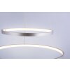 Suspension Leuchten Direkt Ls-CIRCLE LED Acier inoxydable, 1 lumière, Télécommandes, Changeur de couleurs