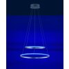 Suspension Leuchten Direkt Ls-CIRCLE LED Acier inoxydable, 1 lumière, Télécommandes, Changeur de couleurs