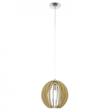 Lampe suspendue Eglo COSSANO Nickel mat, 1 lumière