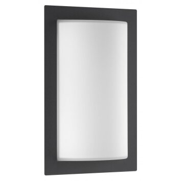 Lampe murale d'extérieur LCD Anthracite, 1 lumière, Détecteur de mouvement