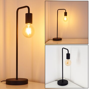 Lampe à poser Valocolla Noir, 1 lumière