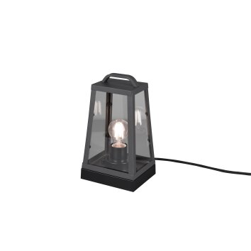 Lampe de table Trio Arkansas Anthracite, 1 lumière