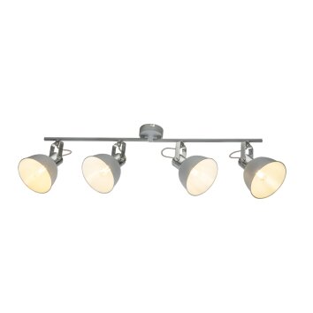 Spot de plafond Globo Gerda Gris, 4 lumières