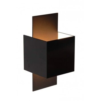 Applique murale Lucide CUBO Noir, 1 lumière