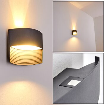 Applique murale d'extérieur Romo LED Anthracite, 1 lumière