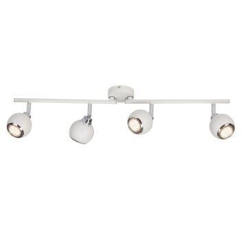 Plafonnier Brilliant Ina LED Blanc, 4 lumières