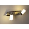 Applique murale Trio LED Aluminium, Chrome, Acier inoxydable, 2 lumières