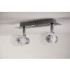 Spot de plafond LED Brilliant Leuchten Chrome, Blanc, 2 lumières