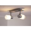 Spot de plafond LED Brilliant Leuchten Chrome, Blanc, 2 lumières