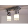 Spot de plafond LED Brilliant Leuchten Chrome, Blanc, 2 lumières