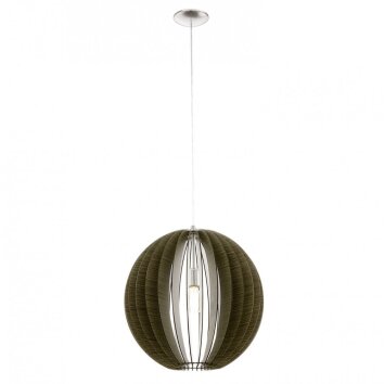 Lampe suspendue Eglo COSSANO Nickel mat, 1 lumière