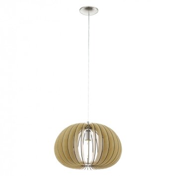 Lampe suspendue Eglo COSSANO Nickel mat, 1 lumière