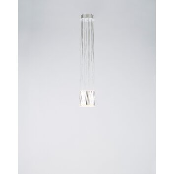 Lustre Serien Lighting ZOOM Acier inoxydable, 20 lumières