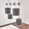 Suspension Bramois Gris, 4 lumières