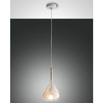 Suspension Fabas Luce Lila Bronze, 1 lumière