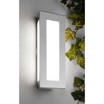 Applique murale CMD Aqua Light Acier inoxydable, 2 lumières