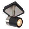 Plafonnier Lucide LENNERT LED Noir, 1 lumière