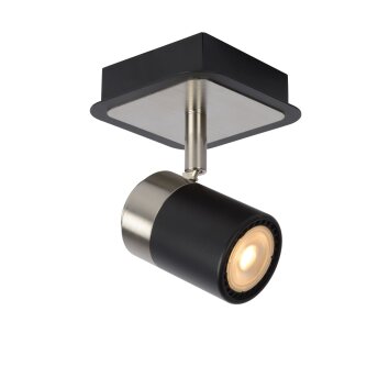 Plafonnier Lucide LENNERT LED Noir, 1 lumière