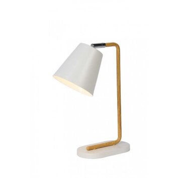 Lampe de table Lucide CONA Blanc, 1 lumière