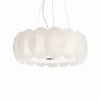 Suspension Ideal Lux OVALINO Blanc, 8 lumières