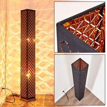 Lampadaire Astille Nickel mat, 2 lumières