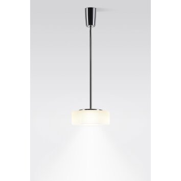 Suspension Serien Lighting CURLING LED Aluminium, Transparent, 1 lumière