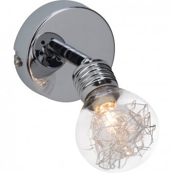 Applique murale Brilliant BULB Chrome, 1 lumière