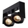 Spot de plafond Lucide GRIFFON Noir, 2 lumières