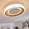 Plafonnier Mackay LED Anthracite, Blanc, 1 lumière