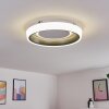 Plafonnier Mackay LED Anthracite, Blanc, 1 lumière