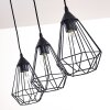 Suspension Kavvi Noir, 3 lumières