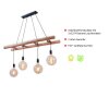 Suspension Leuchten-Direkt EDGAR Noir, 4 lumières