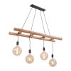 Suspension Leuchten-Direkt EDGAR Noir, 4 lumières