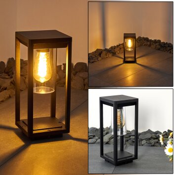 Borne lumineuse Baoshan Noir, 1 lumière