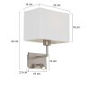 Applique murale Steinhauer Mexlite LED Beige, 1 lumière