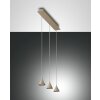 Suspension Fabas Luce Delta LED Or, 3 lumières