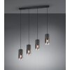 Suspension Trio Leuchten ROBIN Noir, 4 lumières